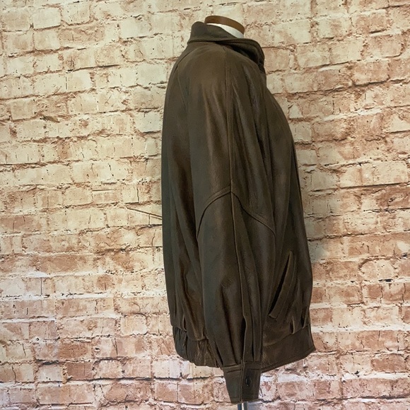 Lovely vintage Jacqueline Ferrar Brown leather jacket/coat - Picture 7 of 14